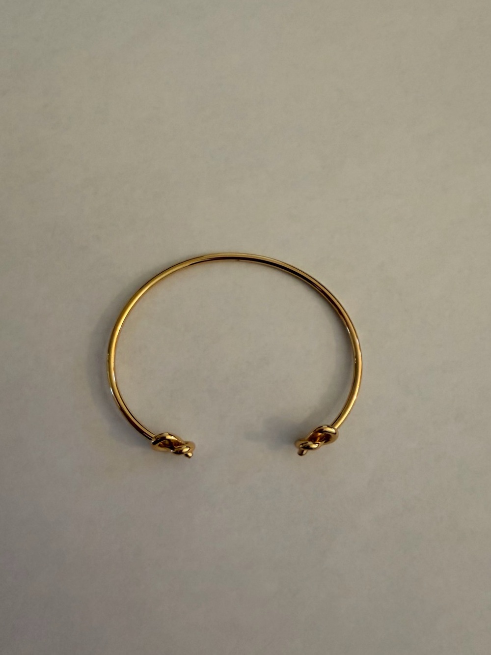 kate spade Gold Heart Knot Open Bangle Bracelet - Picture 2 of 3